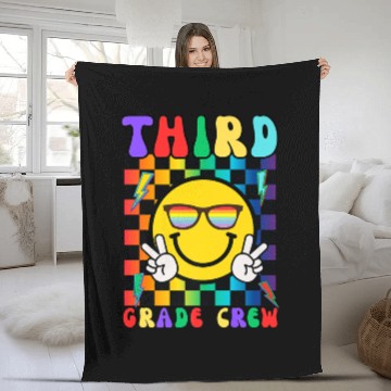 Discover Back School Teacher Premium Fleece Blankets