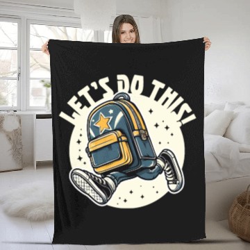 Discover going back to school Enthusiastic Fleece Blankets