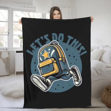 Discover going back to school Enthusiastic Fleece Blankets