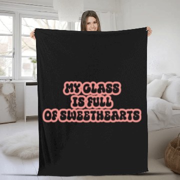 Discover my class is full of sweethearts Fleece Blankets