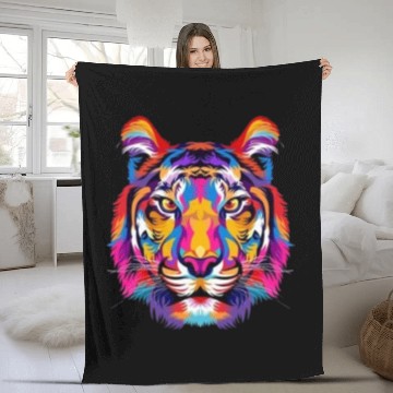 Discover TIGER, TIGER BURNING BRIGHT. Fleece Blankets