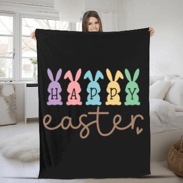 Discover Happy Easter Fleece Blankets