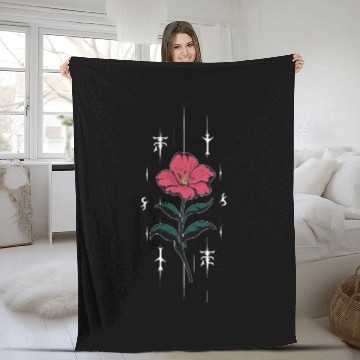 Discover Voodoo Hibiscus Flower Fleece Blankets