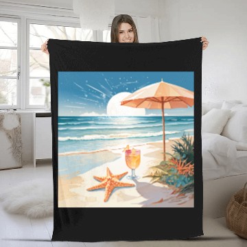 Discover Tropical Cocktail Party Fleece Blankets