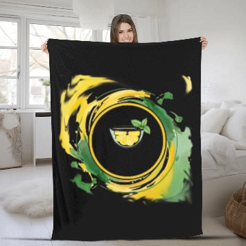 Discover Lemonade in a Glass Fleece Blankets