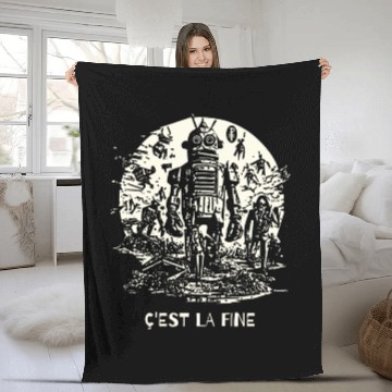 Discover The Last Photocopy: Robot Machine Invasion Fleece Blankets