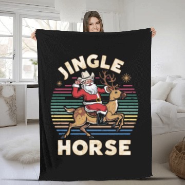 Discover Giddy-up Jingle Horse Pick Up Your Feet, Cowboy Fleece Blankets