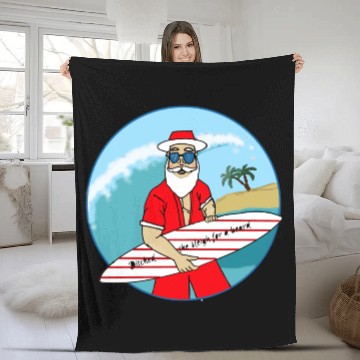 Discover Christmas in July Fleece Blankets