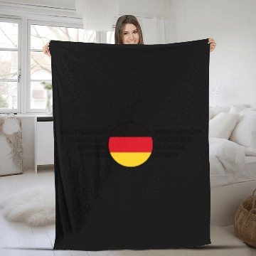 Discover I love Germany, elegance style design Fleece Blankets