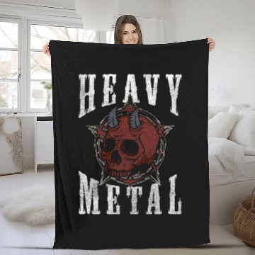 Discover Rock and Roll Rocker Metal Band Fleece Blankets