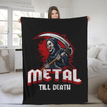 Discover Metal Hard Rock Festival Metalcore Fleece Blankets