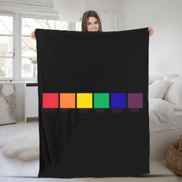 Discover LGBT COLOR PANTONE PALLETE GAY COMMUNITY DESIGN Fleece Blankets