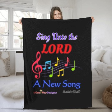 Discover Sing Unto the LORD a New Song Fleece Blankets
