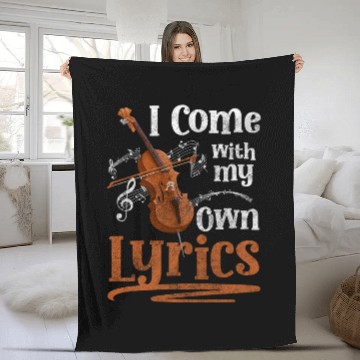 Discover Street Musician Tip Guitar Fleece Blankets
