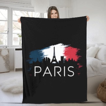 Discover Paris Fleece Blankets by Independent Artist - Buy Online