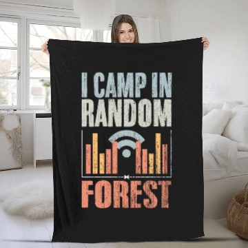 Discover Retro I Camp In Random Forest Data Science A Data Fleece Blankets