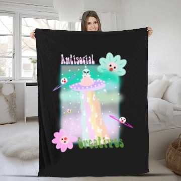 Discover CIRCUS IN SPRING: SPRING ALIEN Fleece Blankets