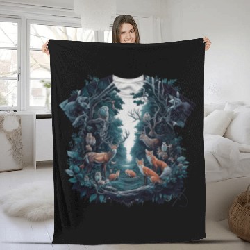 Discover Dark Fantasy Fleece Blankets