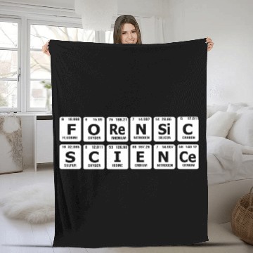 Discover Forensic Scientist Periodic Table Forensic Science Fleece Blankets