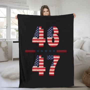 Discover 46 will be the 47th President of merica Fleece Blankets