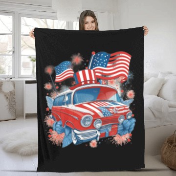 Discover Land of the Free Fleece Blankets