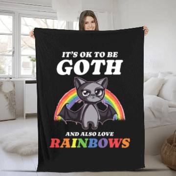 Discover Goth Rock Satan Unicorn Festivals Death Metal Fleece Blankets