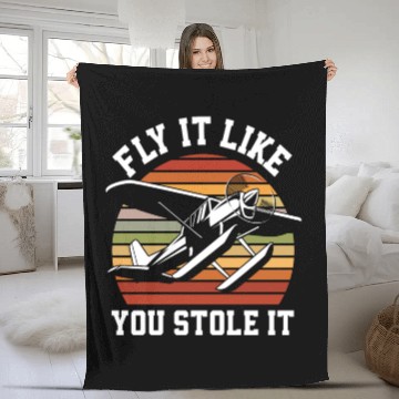 Discover Funny Sport Pilot Pilots Fleece Blankets