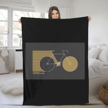 Discover Bike Club Fixed Cruising Gold Fleece Blankets