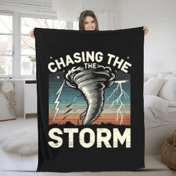 Discover Tornado Chasing Adventures: Embrace Nature's Fury Fleece Blankets