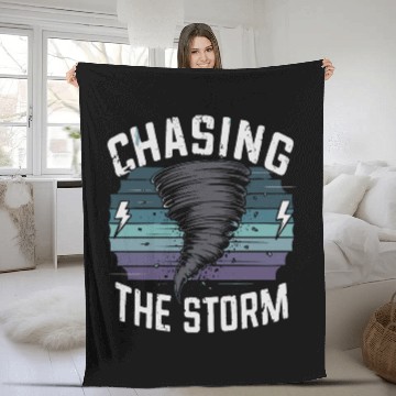 Discover Tornado Chasing Adventures: Embrace Nature's Fury Fleece Blankets