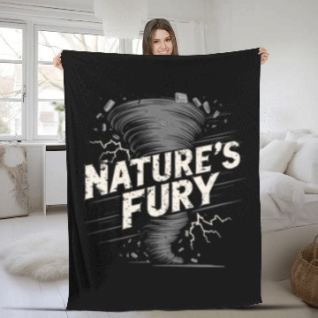 Discover Tornado Chasing Adventures: Embrace Nature's Fury Fleece Blankets