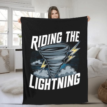 Discover Tornado Chasing Adventures: Embrace Nature's Fury Fleece Blankets