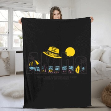Discover Aloha Trip Tropical Vacation Design Fleece Blankets