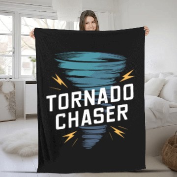 Discover Tornado Chasing Adventures: Embrace Nature's Fury Fleece Blankets