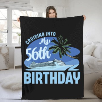 Discover Cruise Boat Trip Vacation Cruising Into My 56th Fleece Blankets