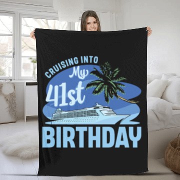 Discover Cruise Boat Trip Vacation Cruising Into My 41st Fleece Blankets