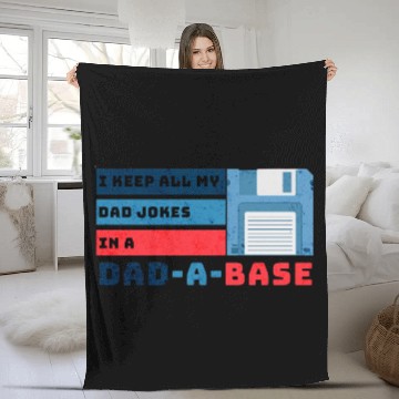 Discover Funny dad jokes from son or daughter fathers day Fleece Blankets