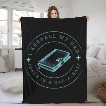 Discover Funny dad jokes from son or daughter fathers day Fleece Blankets