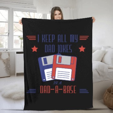 Discover Funny dad jokes from son or daughter fathers day Fleece Blankets