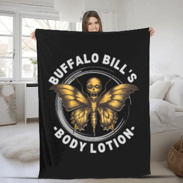 Discover Vintage Distressed Buffalo Bill s Body Lotion Fleece Blankets