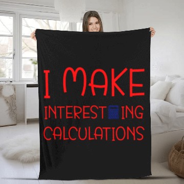 Discover Interesting Calculations Bankers Math Design Fleece Blankets