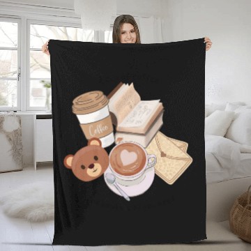 Discover COFFEE & BOOKS | The Perfect Match Fleece Blankets