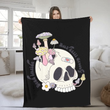 Discover Dead Inside But Still Groovy Fleece Blankets