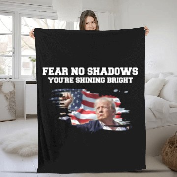 Discover Trump Shining Bright Fleece Blankets