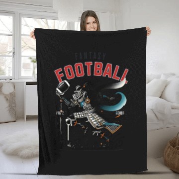 Discover Fantasy Football Samurai Fleece Blankets