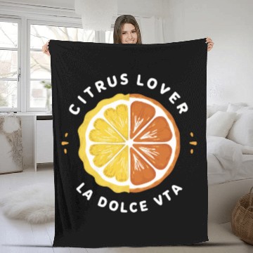 Discover Citrus Lover la Dolce Vita Fleece Blankets