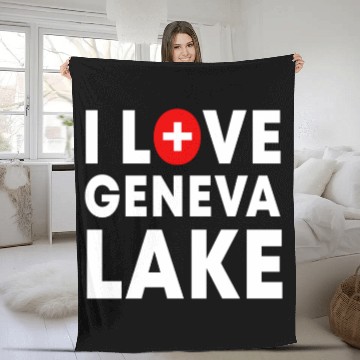 Discover Lake Geneva Switzerland Attractions Weather Fleece Blankets