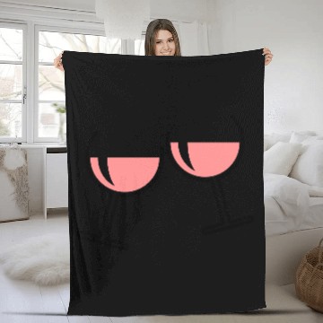 Discover 2 Rosé Wine Glasses (Cheers / Round / Open / 2C) Fleece Blankets