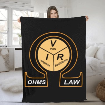 Discover ohm law symbol formula Triangle Fleece Blankets engineers