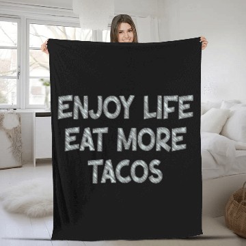 Discover Taco Lovers Enjoy Tacos Fleece Blankets